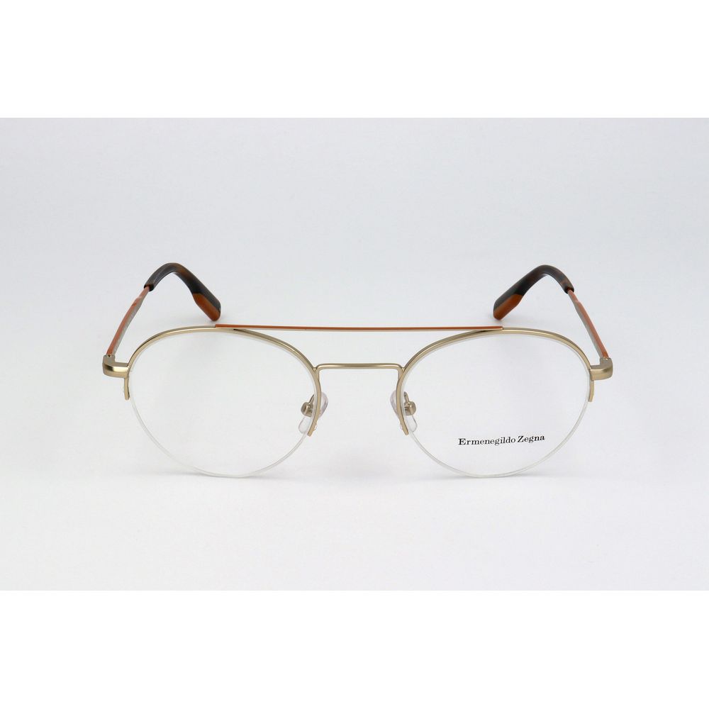 Ermenegildo Zegna Gold Metal Glasses (frames) Accessory - Men