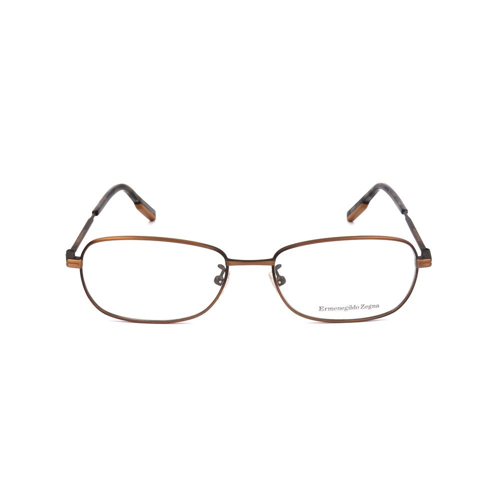 Ermenegildo Zegna Brown Metal Glasses (frames) Accessory - Men