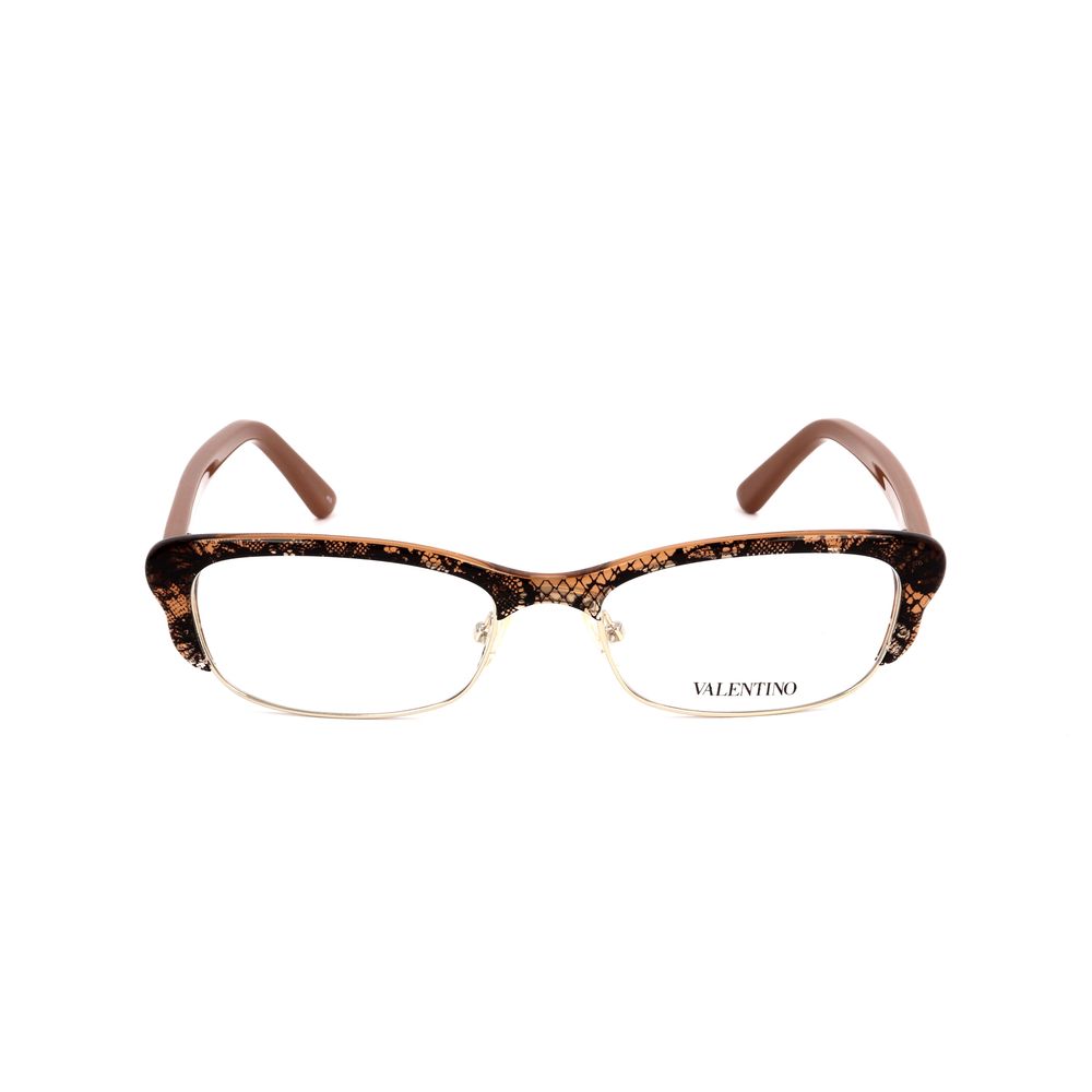 Valentino Brown Metal Glasses (frames) Accessory - Women