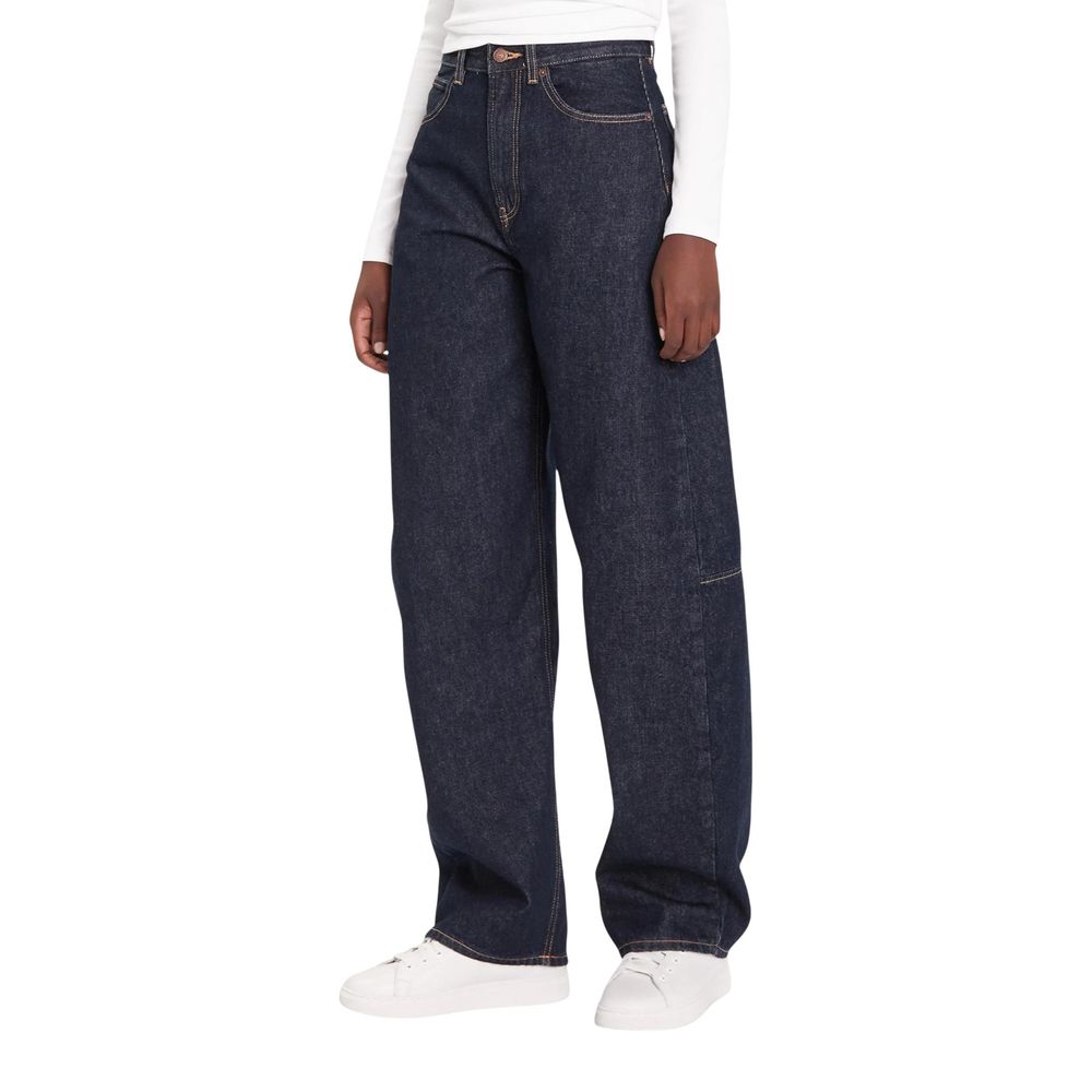 Blue Cotton Mom Jeans