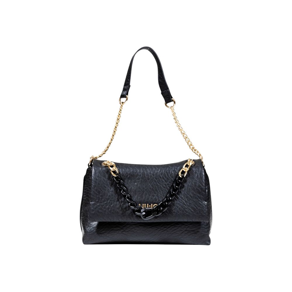 Black Polyester Handbag
