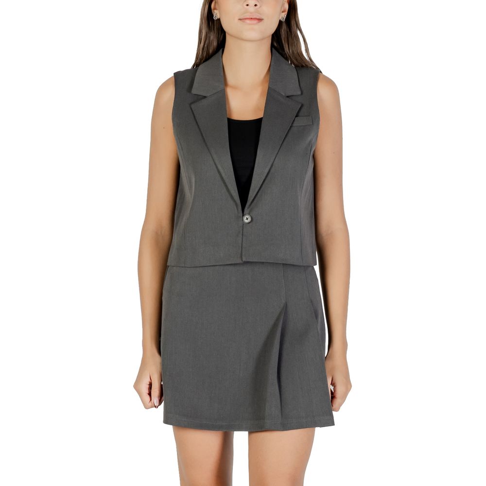 Gray Recycled Polyester Waistcoat