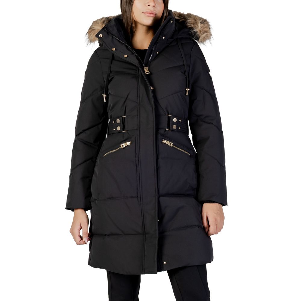 Black Polyester Coat