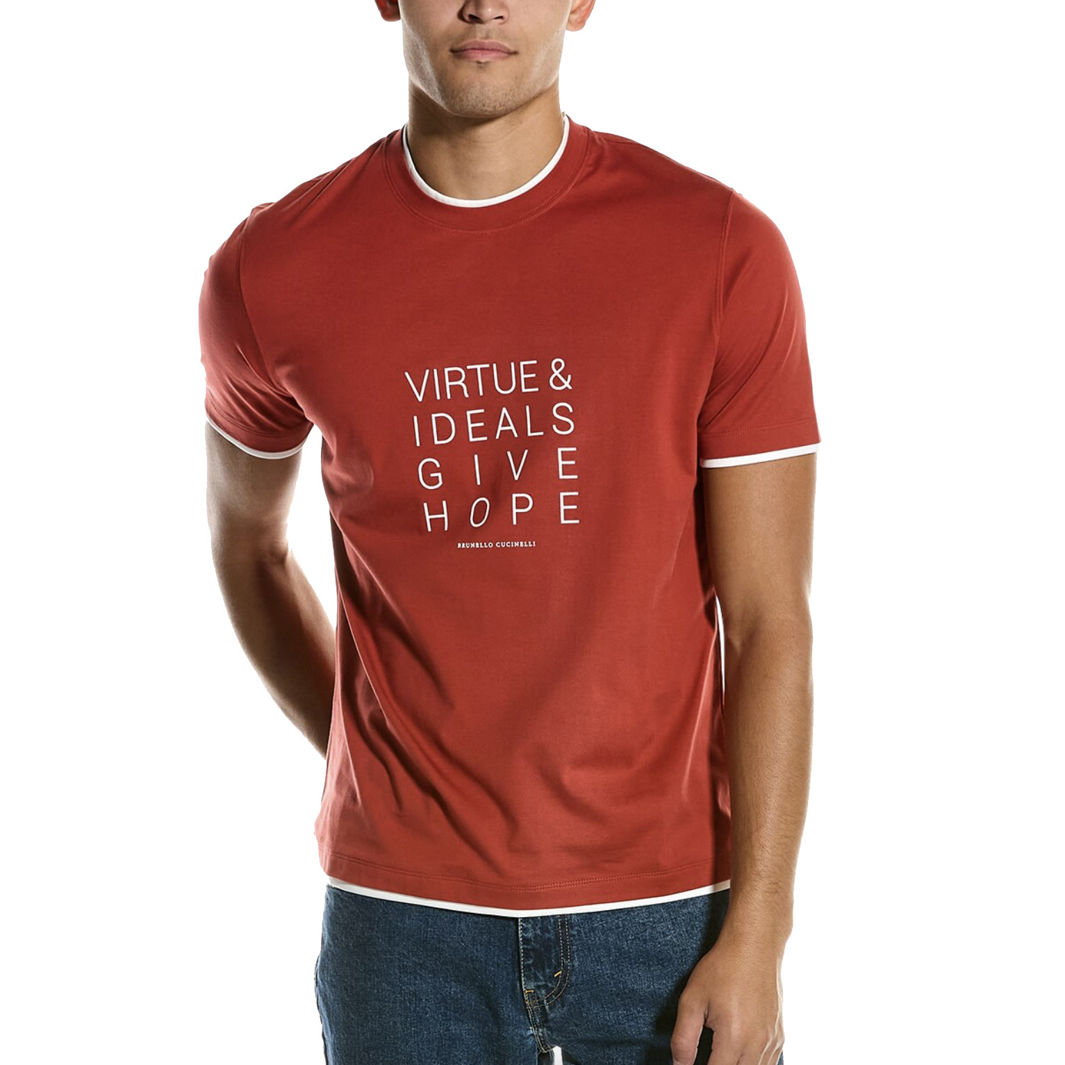 Bicolor Cotton T-Shirt