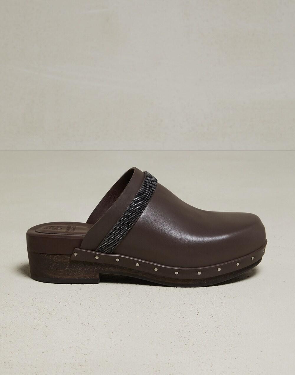Natural Leather Clogs
