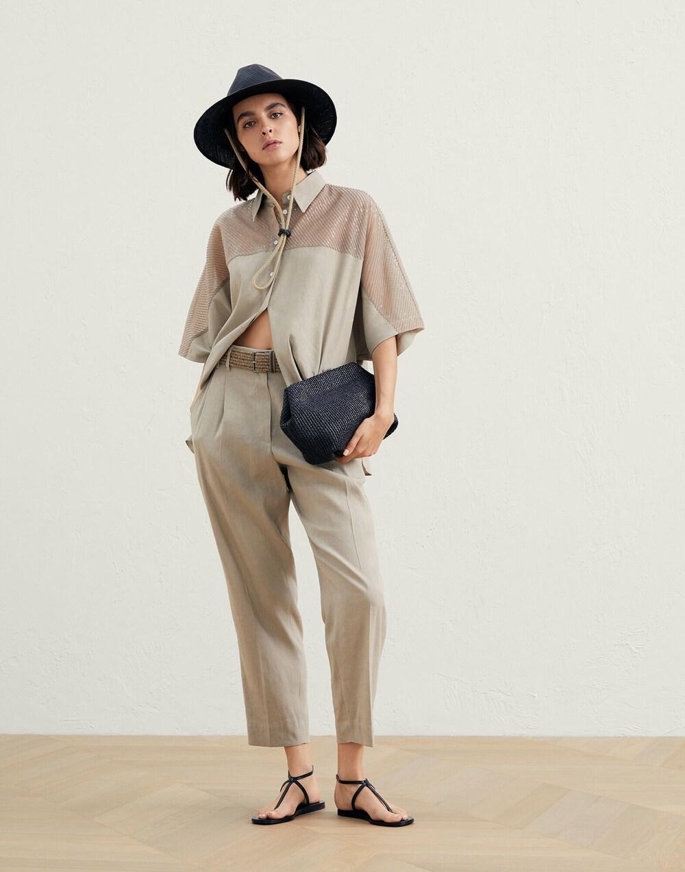 Beige Linen Shirt