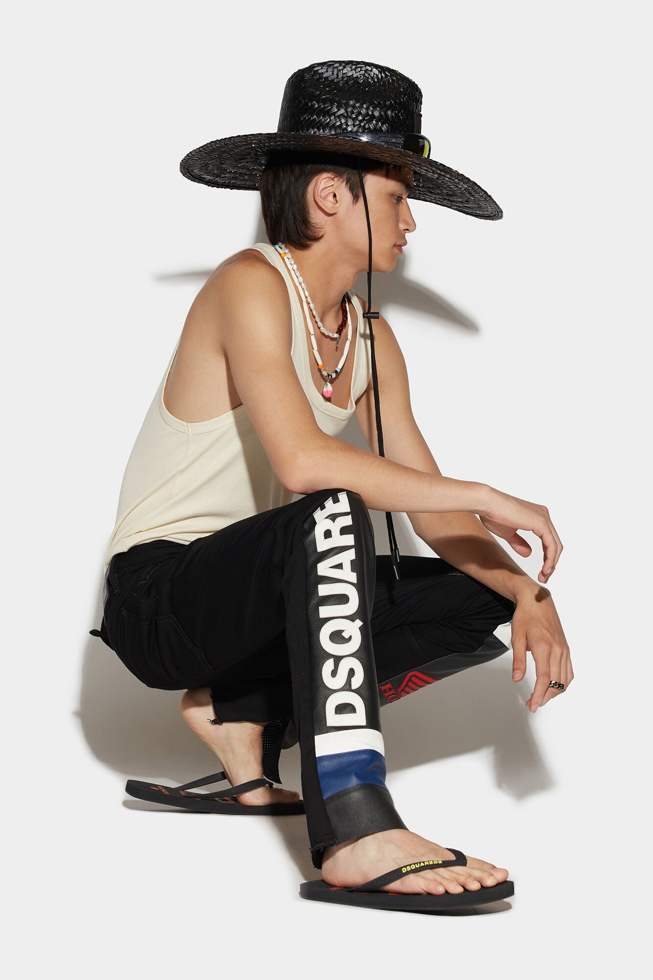 Black Fibres Casual Pants