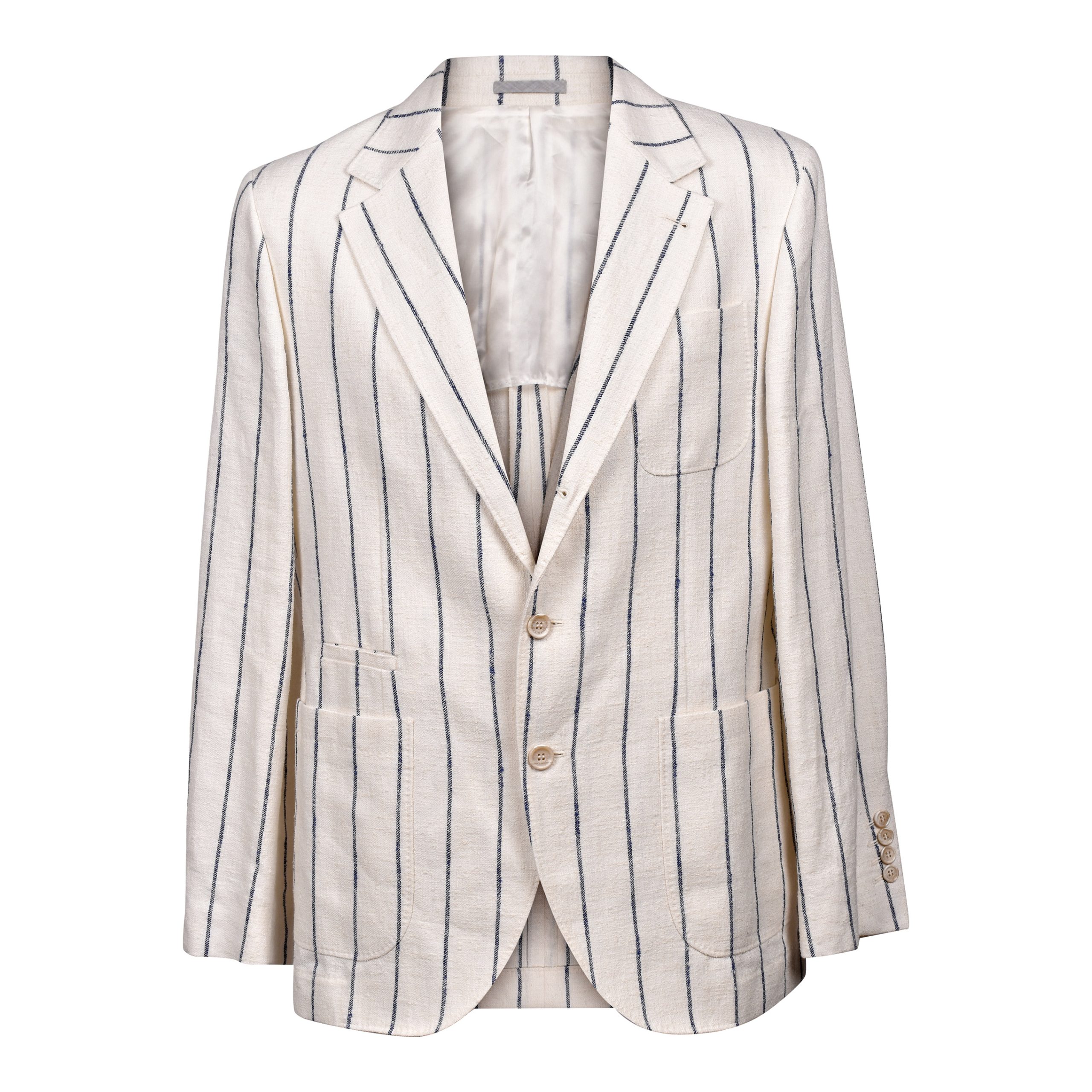 Bicolor Linen Blazer