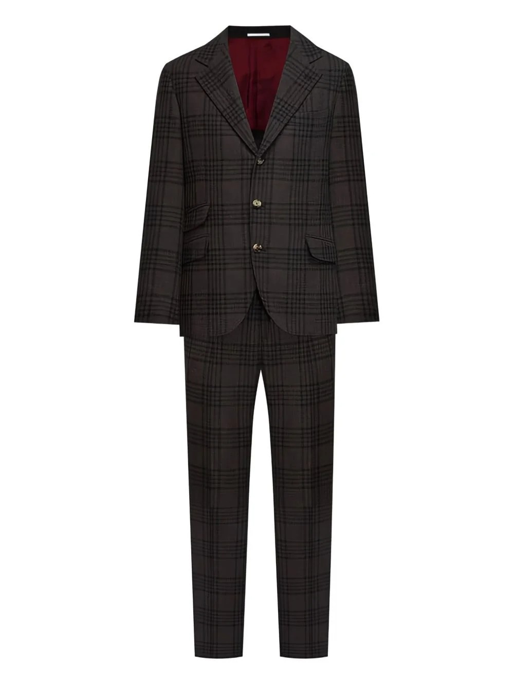 Brown Wool Two-Piece Suit
