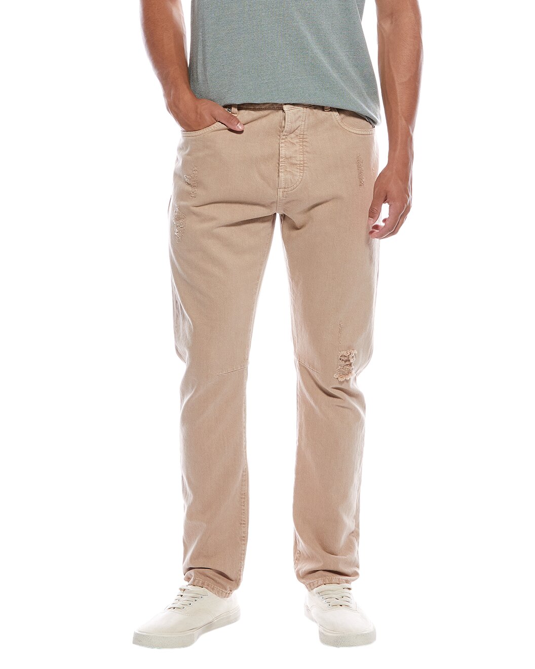 Beige Cotton Jeans Denim