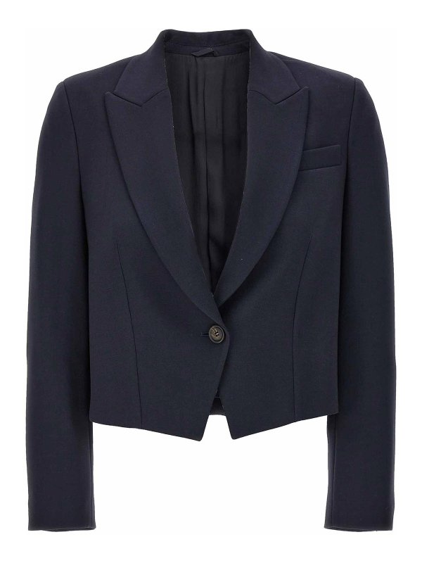Blue Wool Jackets And Coat