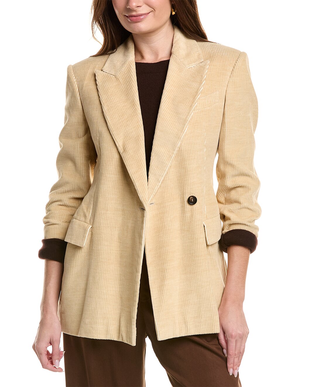 Beige Viscose Blazer
