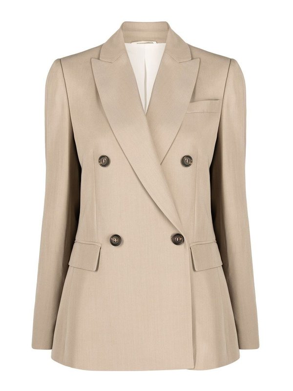 Beige Viscose Blazer