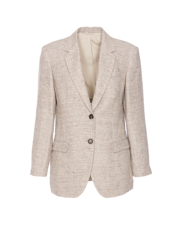 Brown Linen Blazer