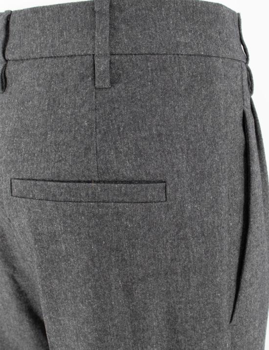 Gray Wool Casual Pants