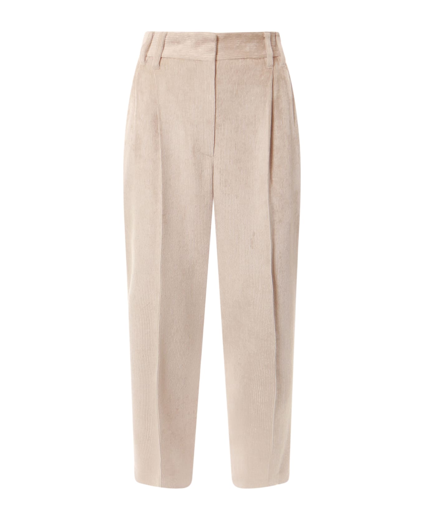 Pink Viscose Casual Pants
