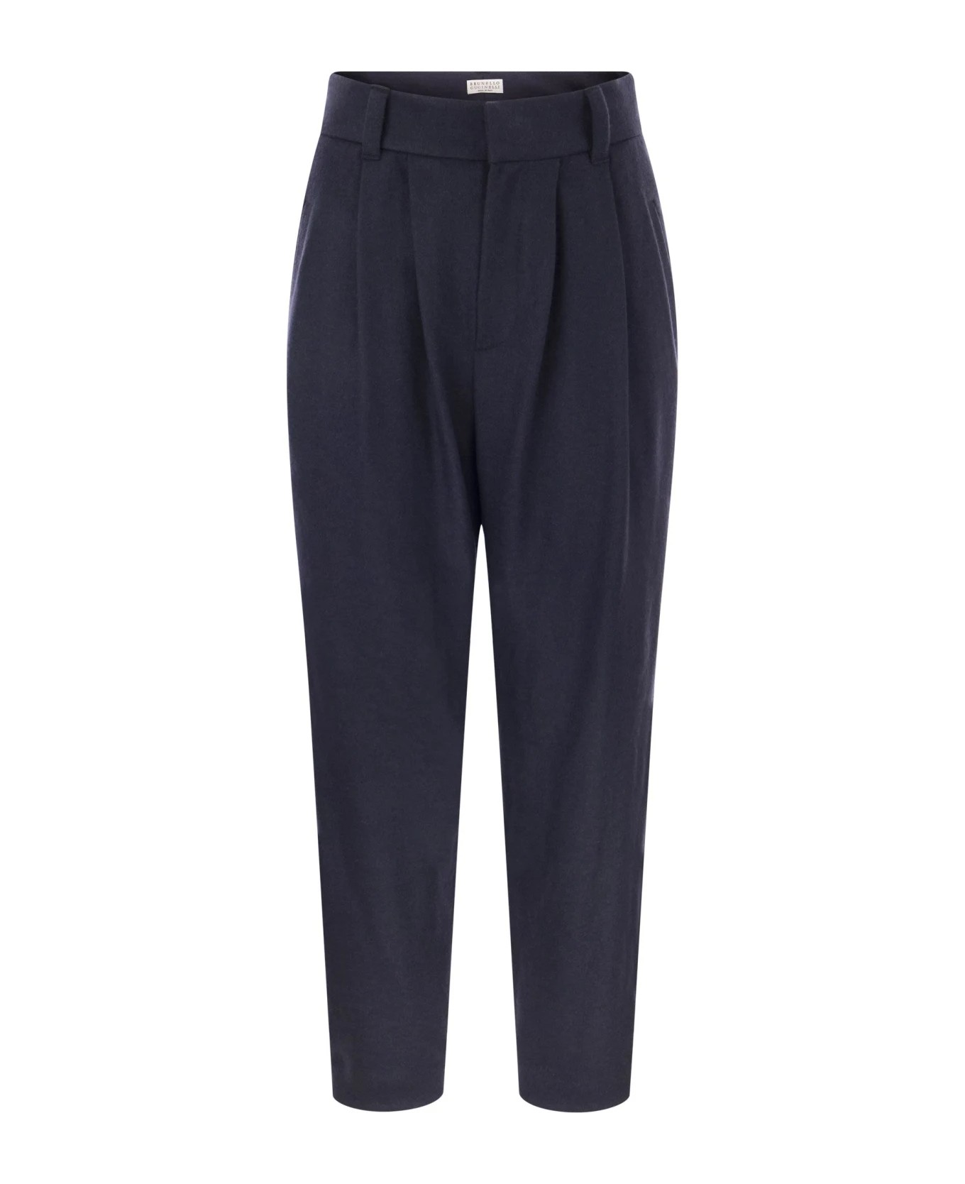 Blue Cashmere Casual Pants