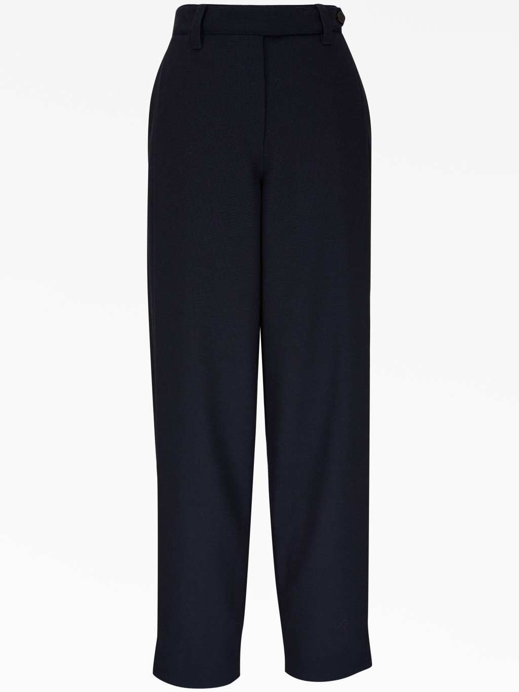Blue Wool Casual Pants