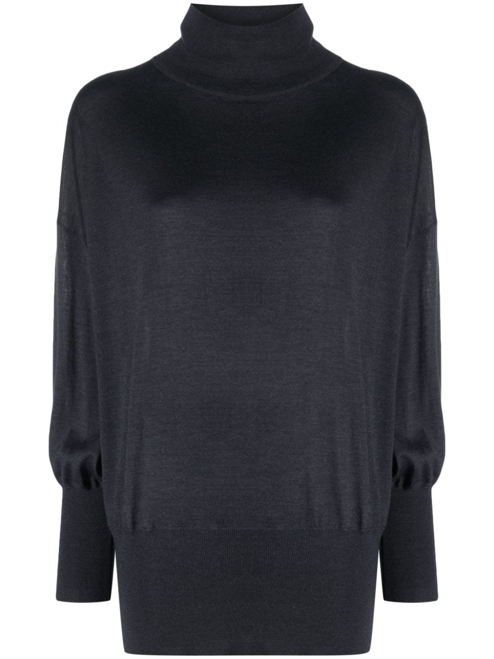 Blue Cashmere Turtleneck