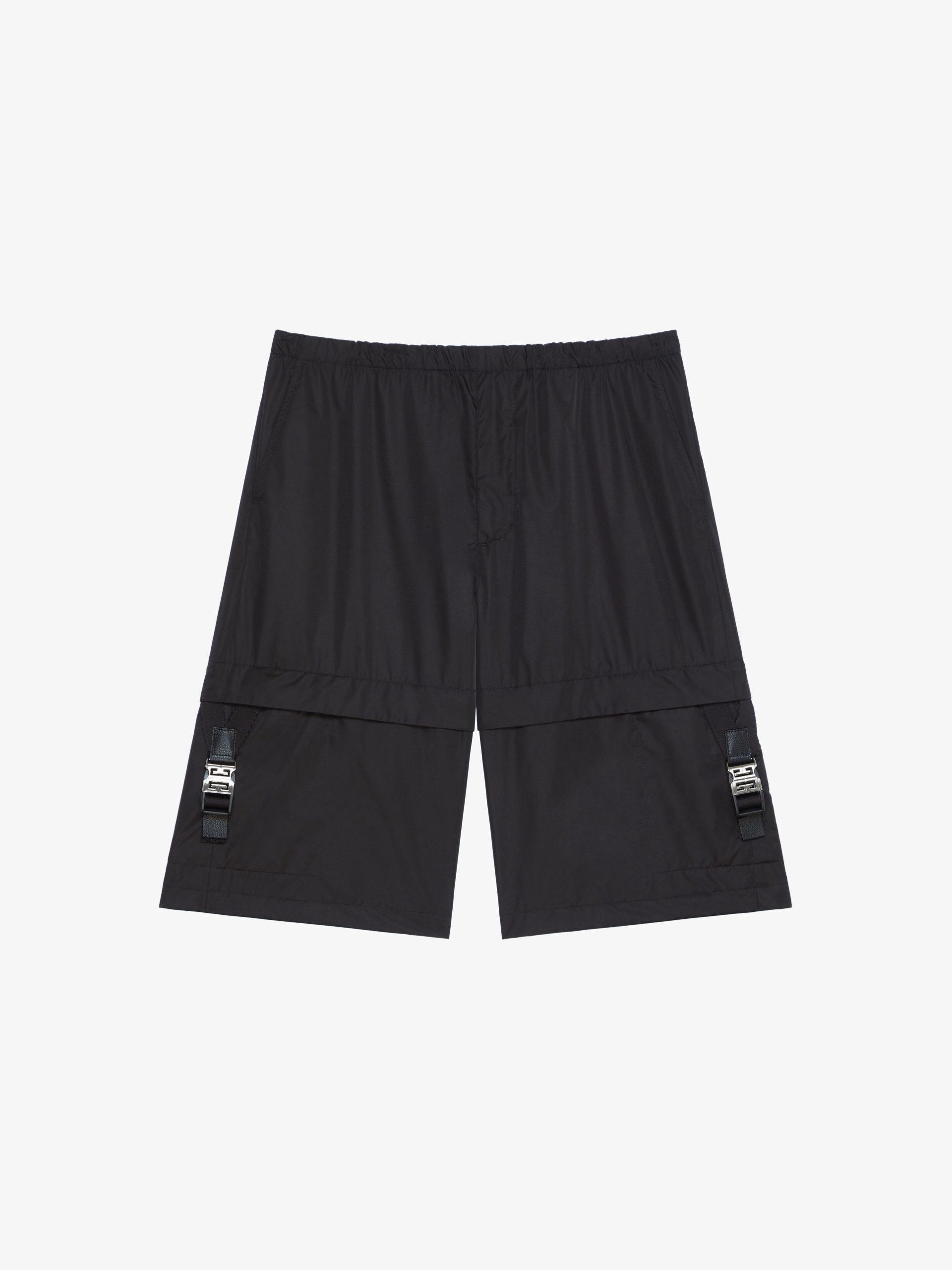 Black Fibres Cargo Shorts
