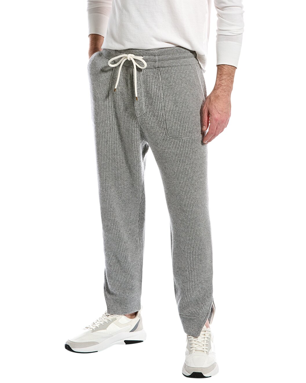 Gray Cashmere Joggers (Workout Pants)
