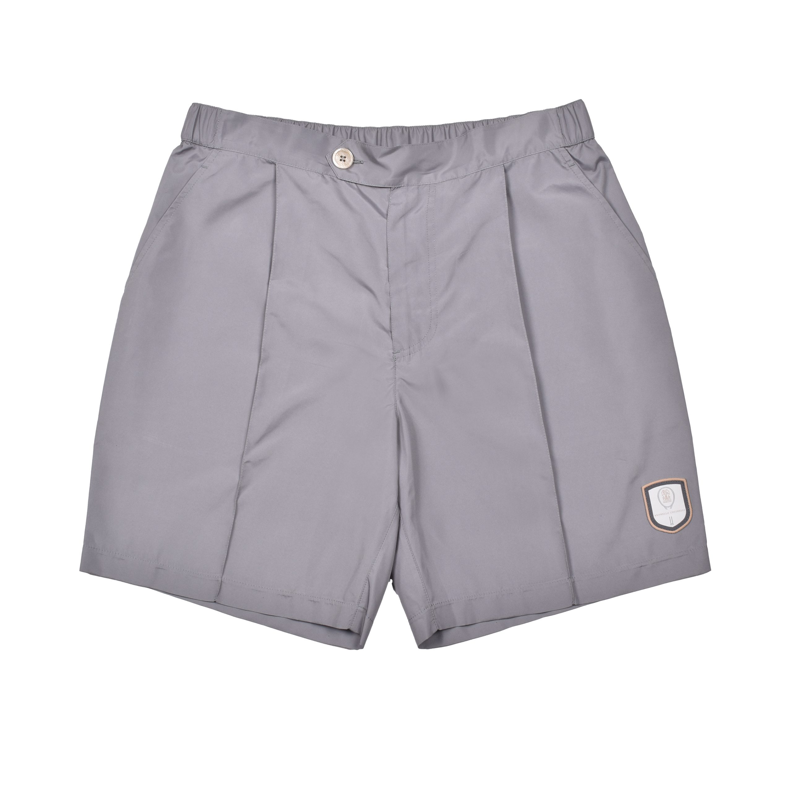 Gray Polyester Shorts