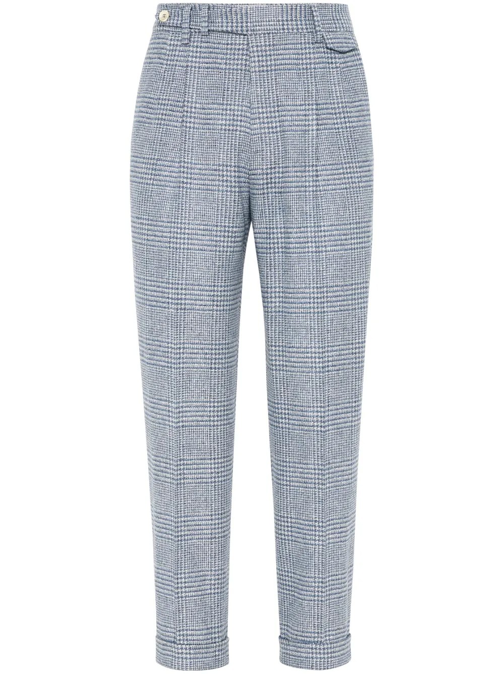 Light Blue Wool Casual Pants
