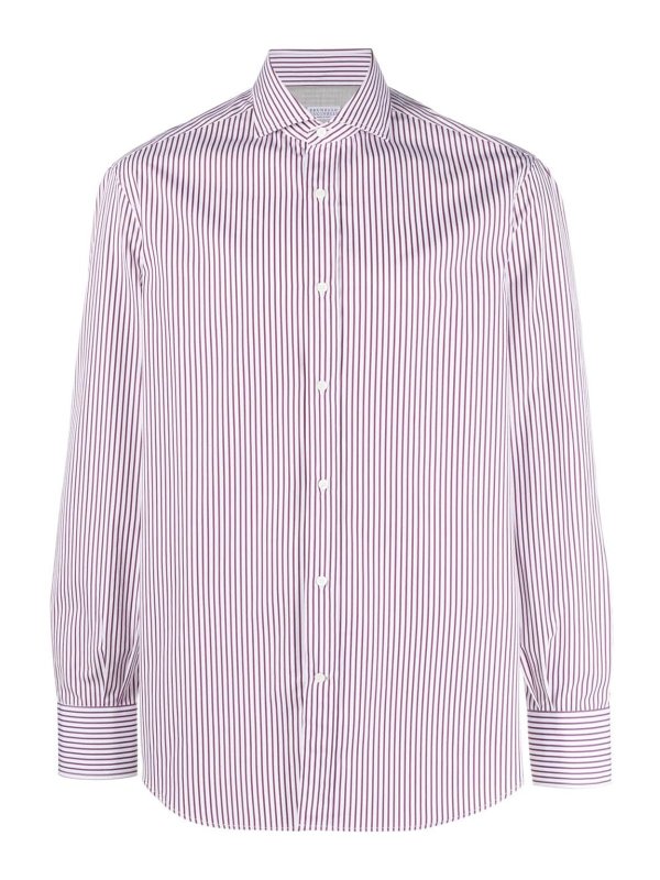 Bicolor Cotton Dress Shirt