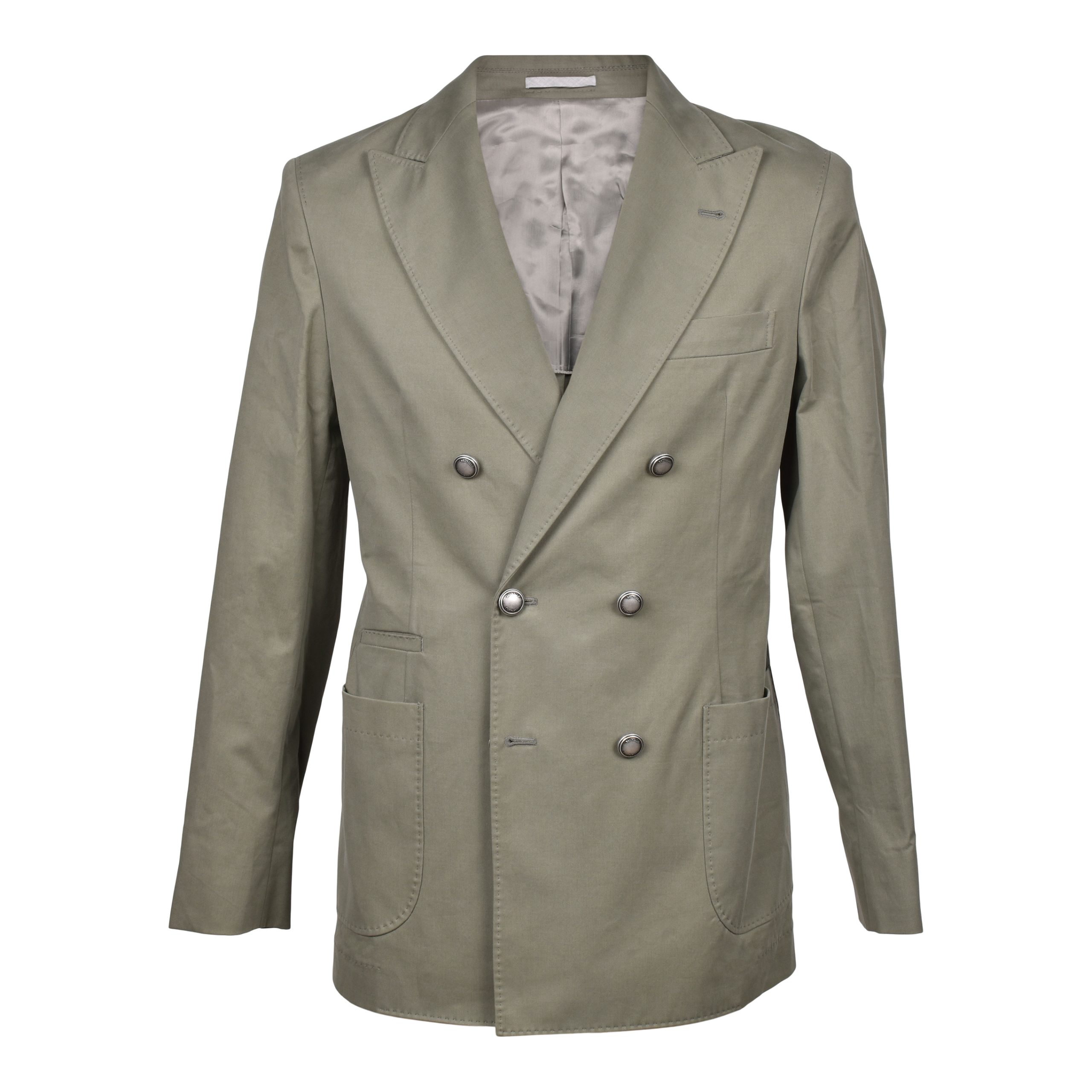 Green Cotton Blazer
