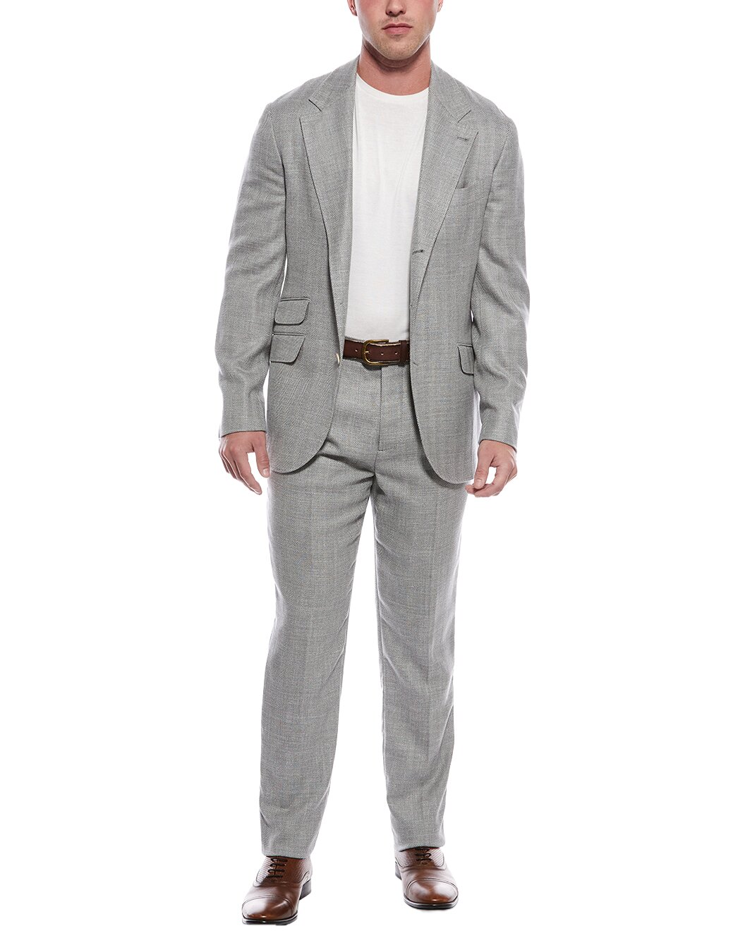 Gray Wool Two-Piece Suit