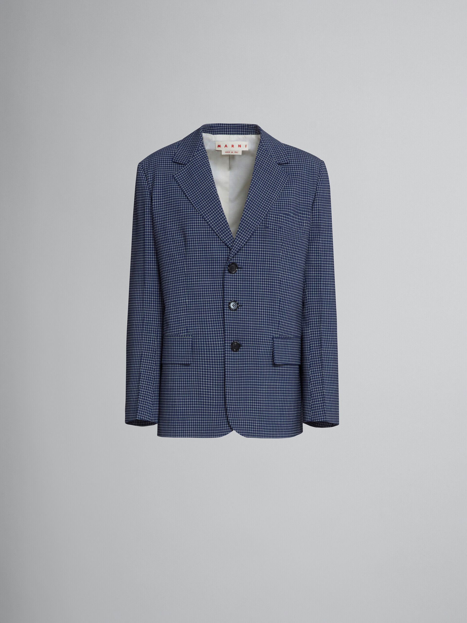 Blue Fibres Coat