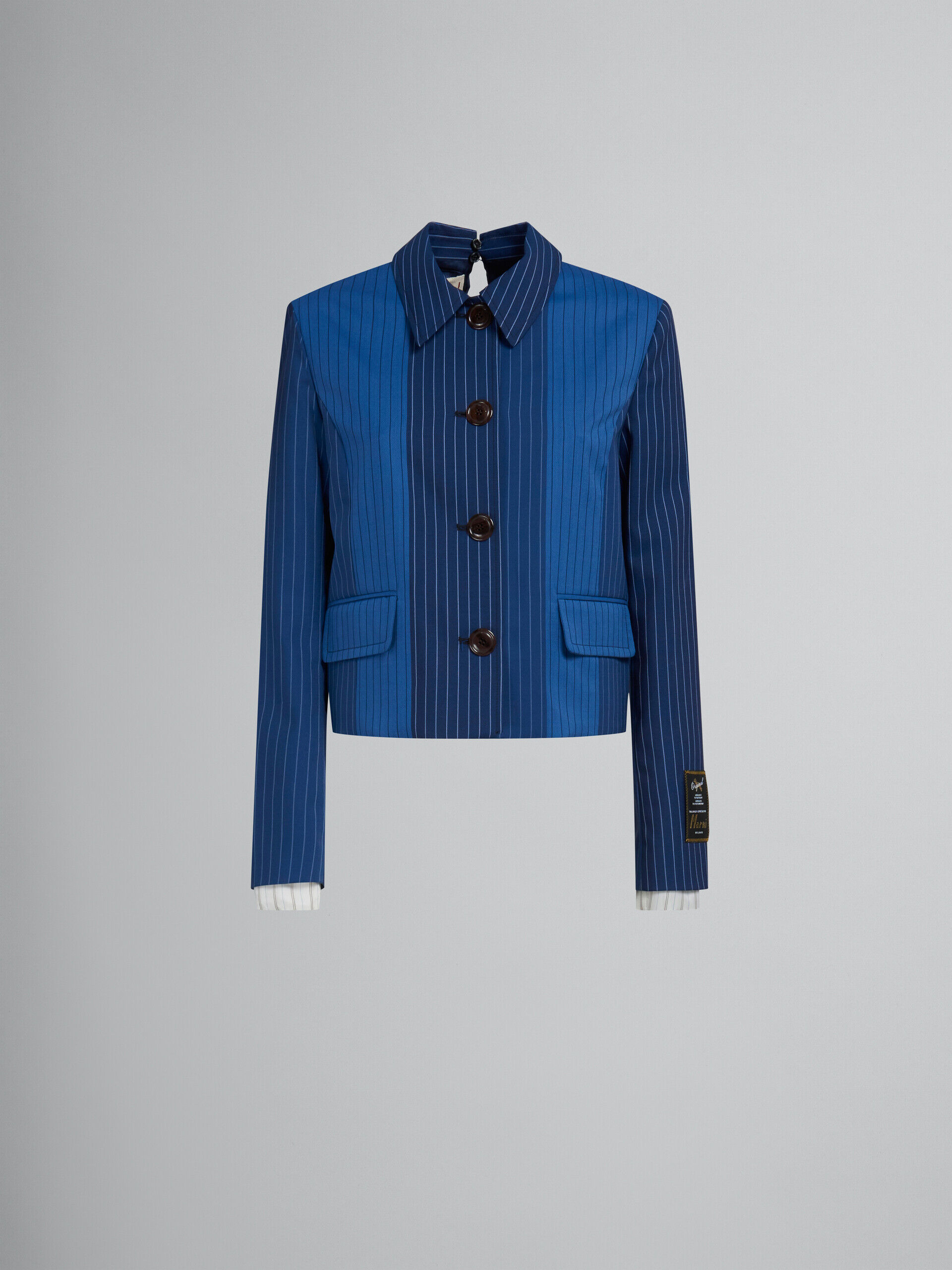 Blue Fibres Coat