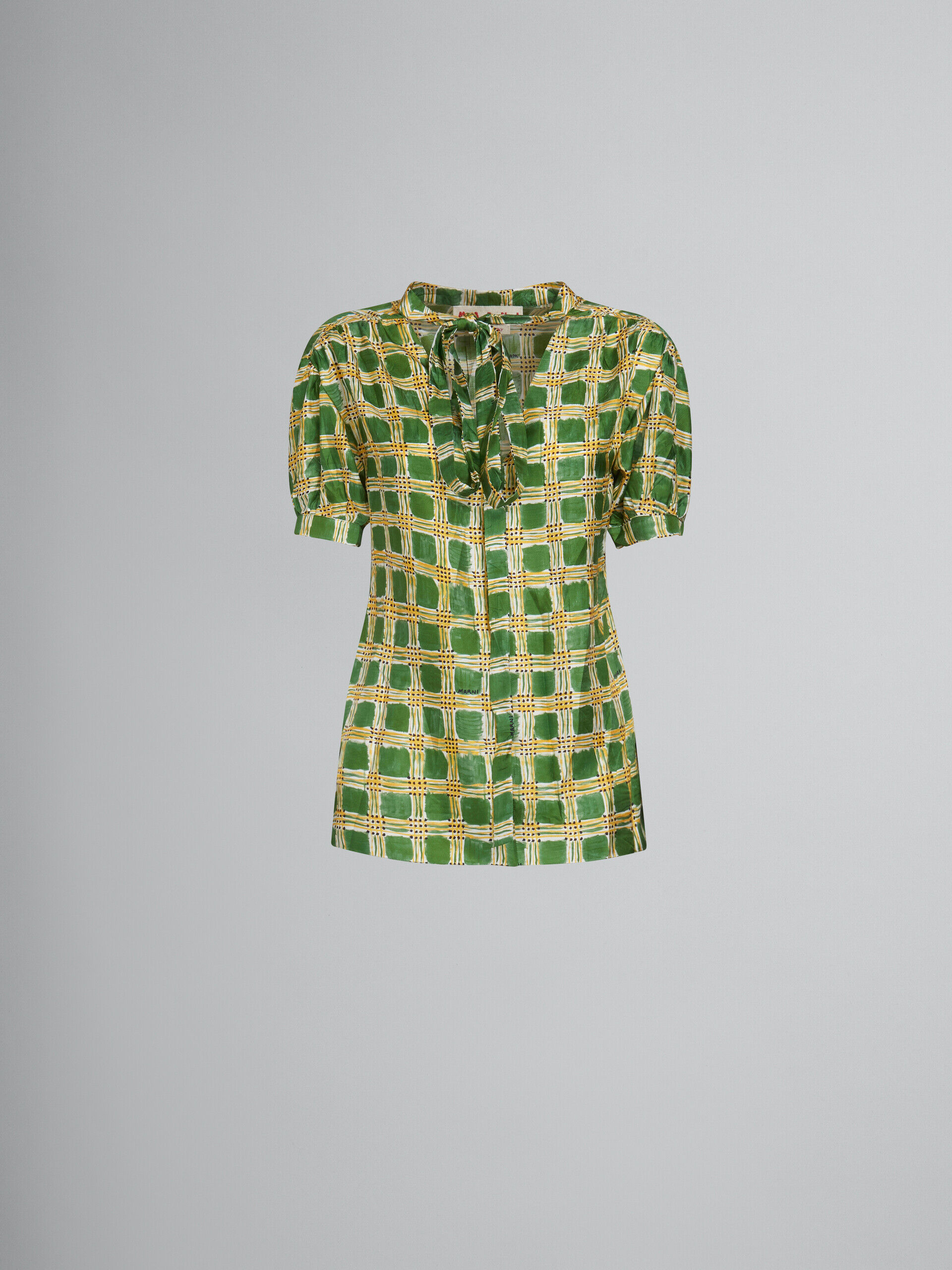Green Fibres Pattern Shirt