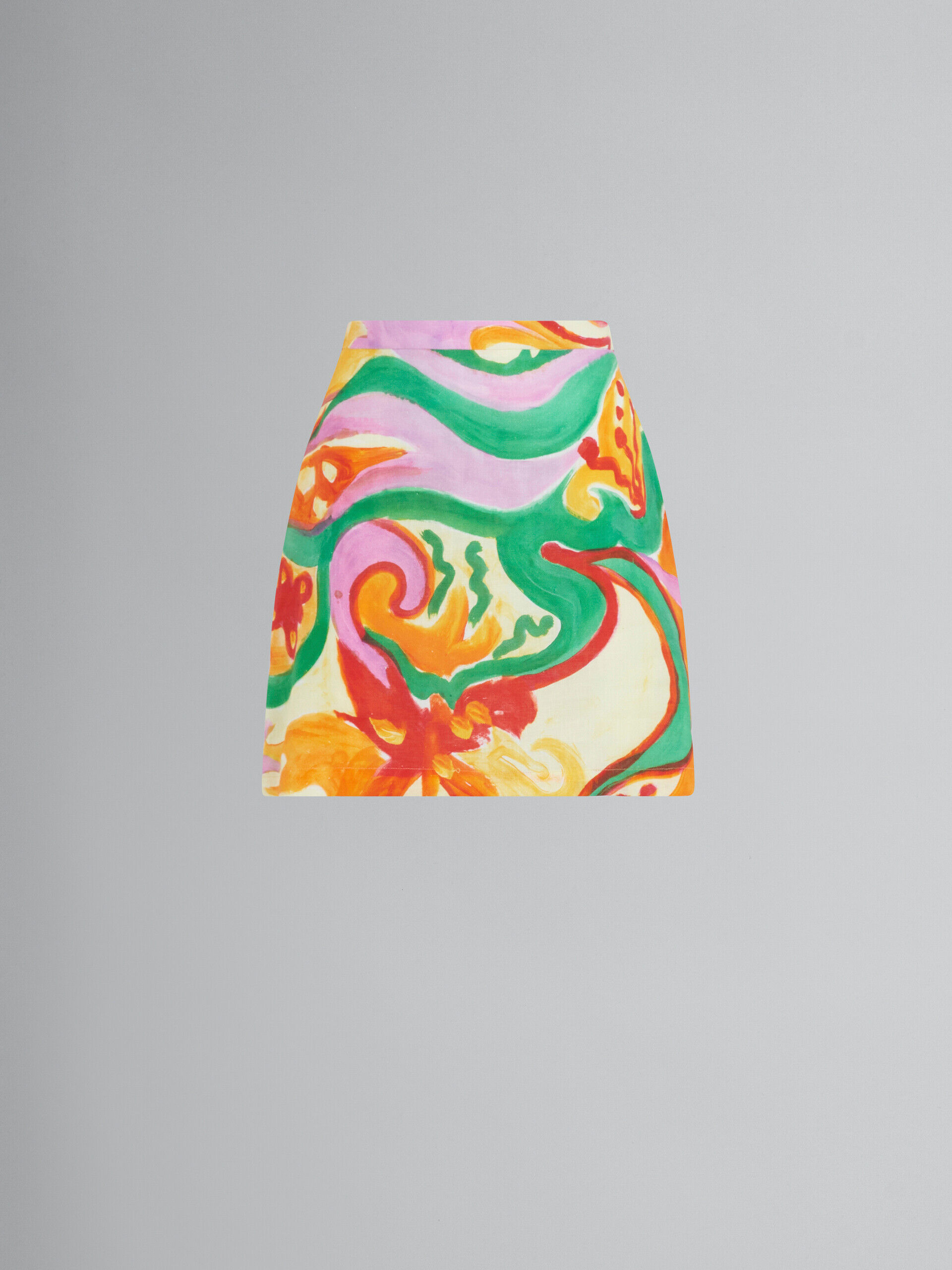 Yellow Fibres Mini Skirt