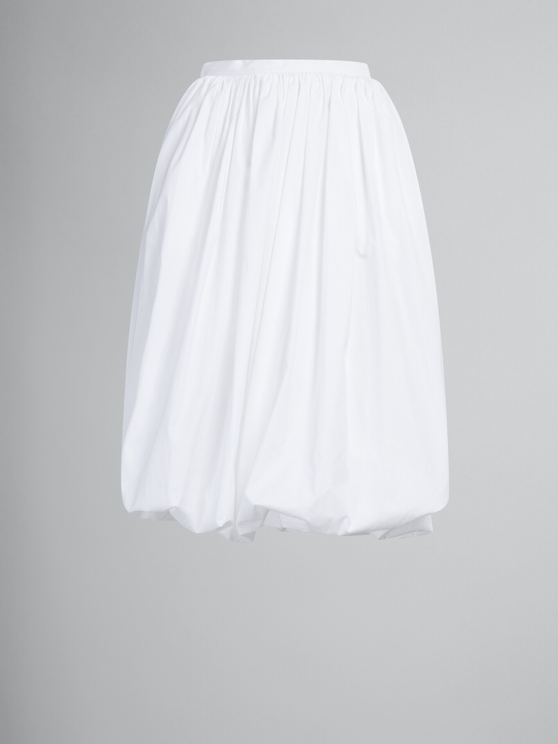 White Fibres Midi Skirt