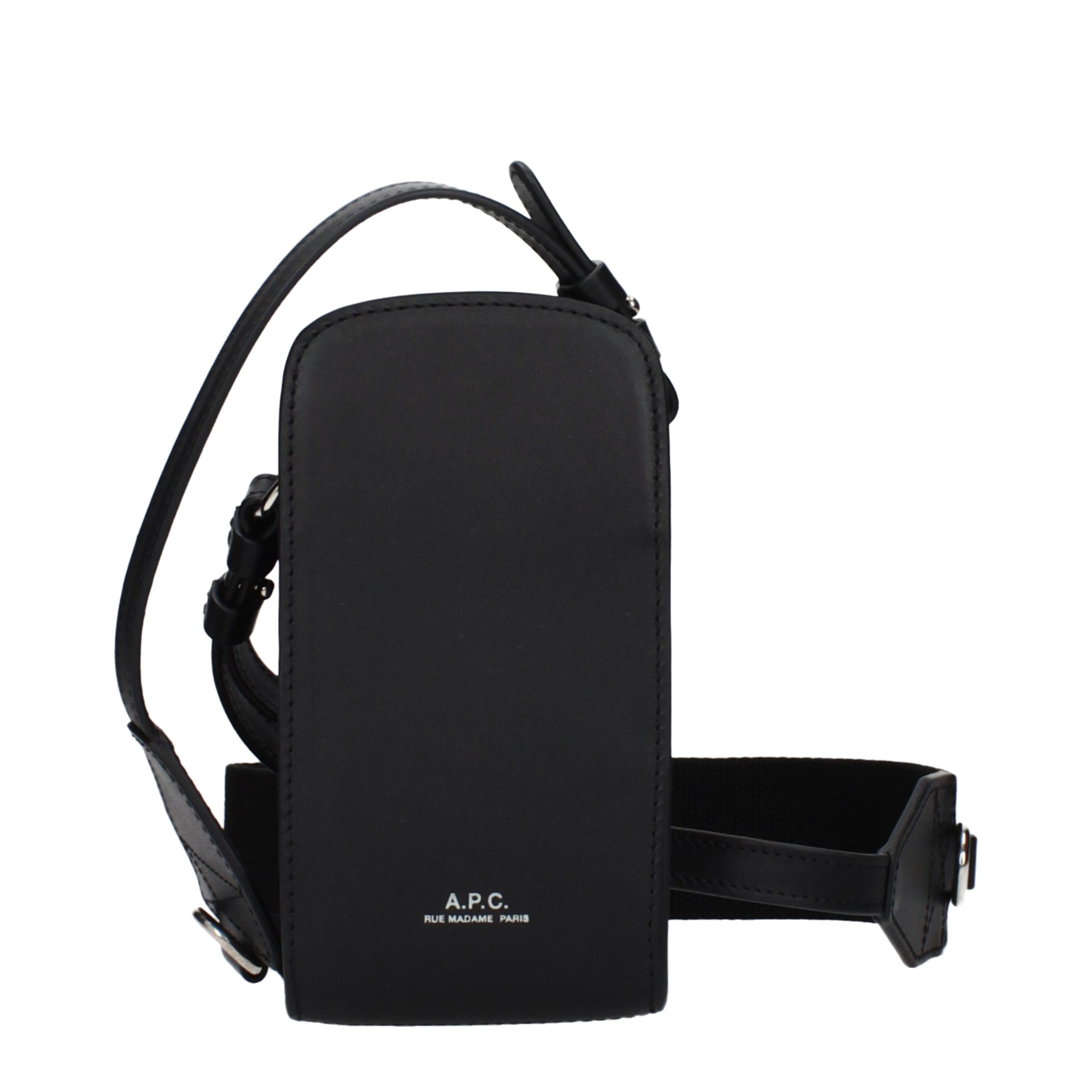 Black Leather Crossbody Bag