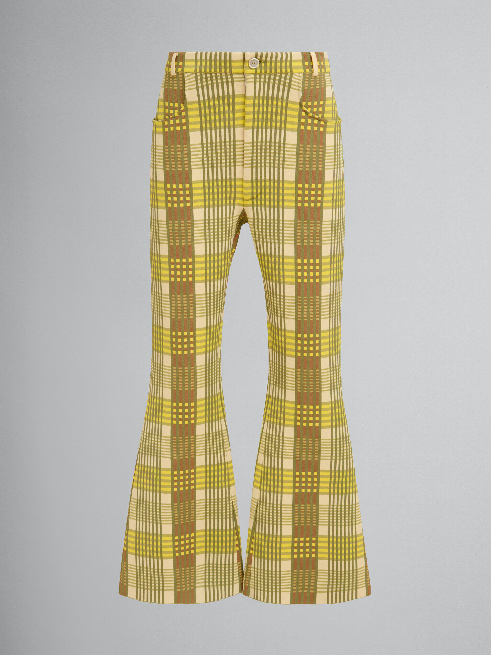 Yellow Fibres Flared Pants