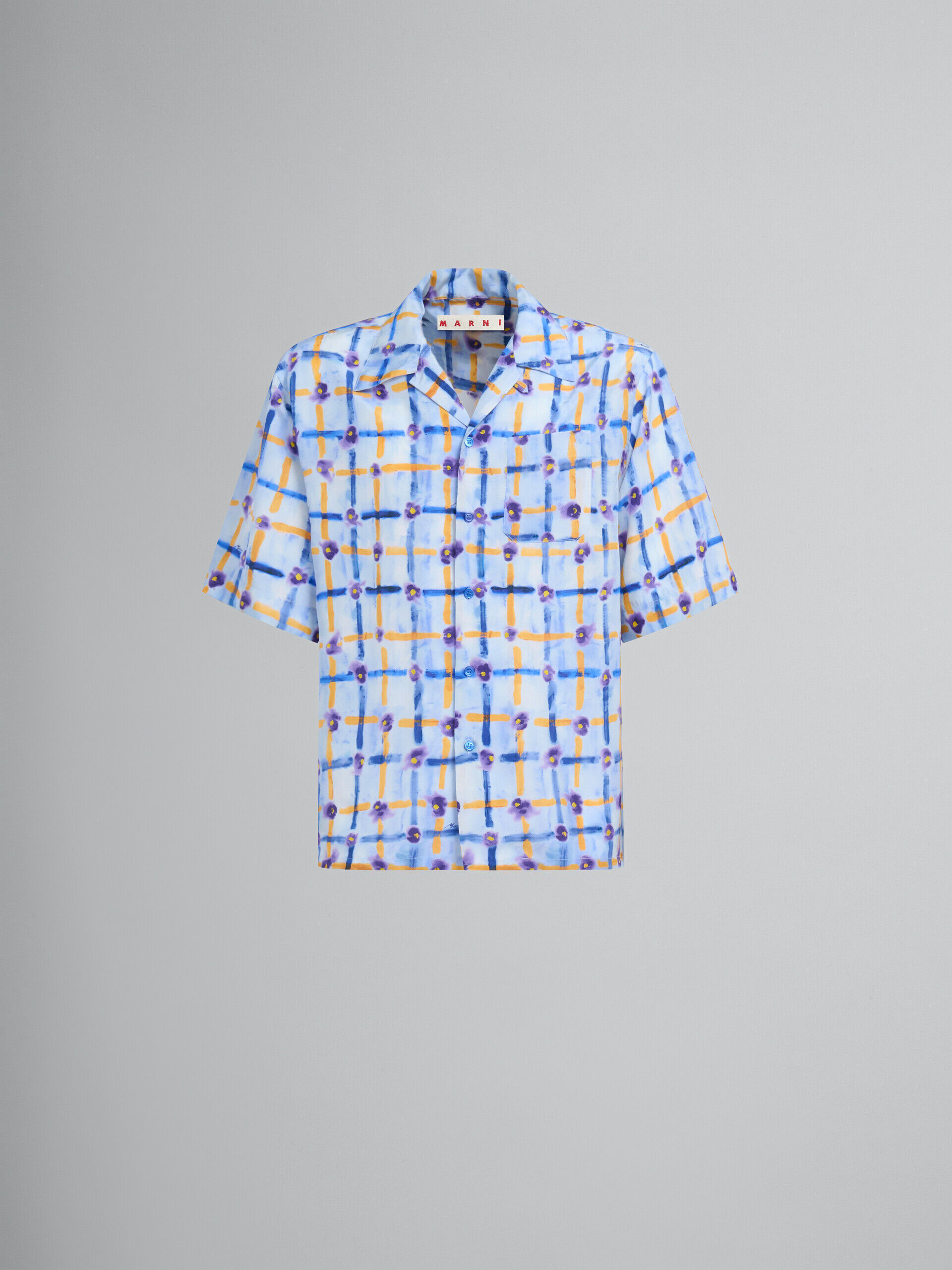 Blue Fibres Pattern Shirt