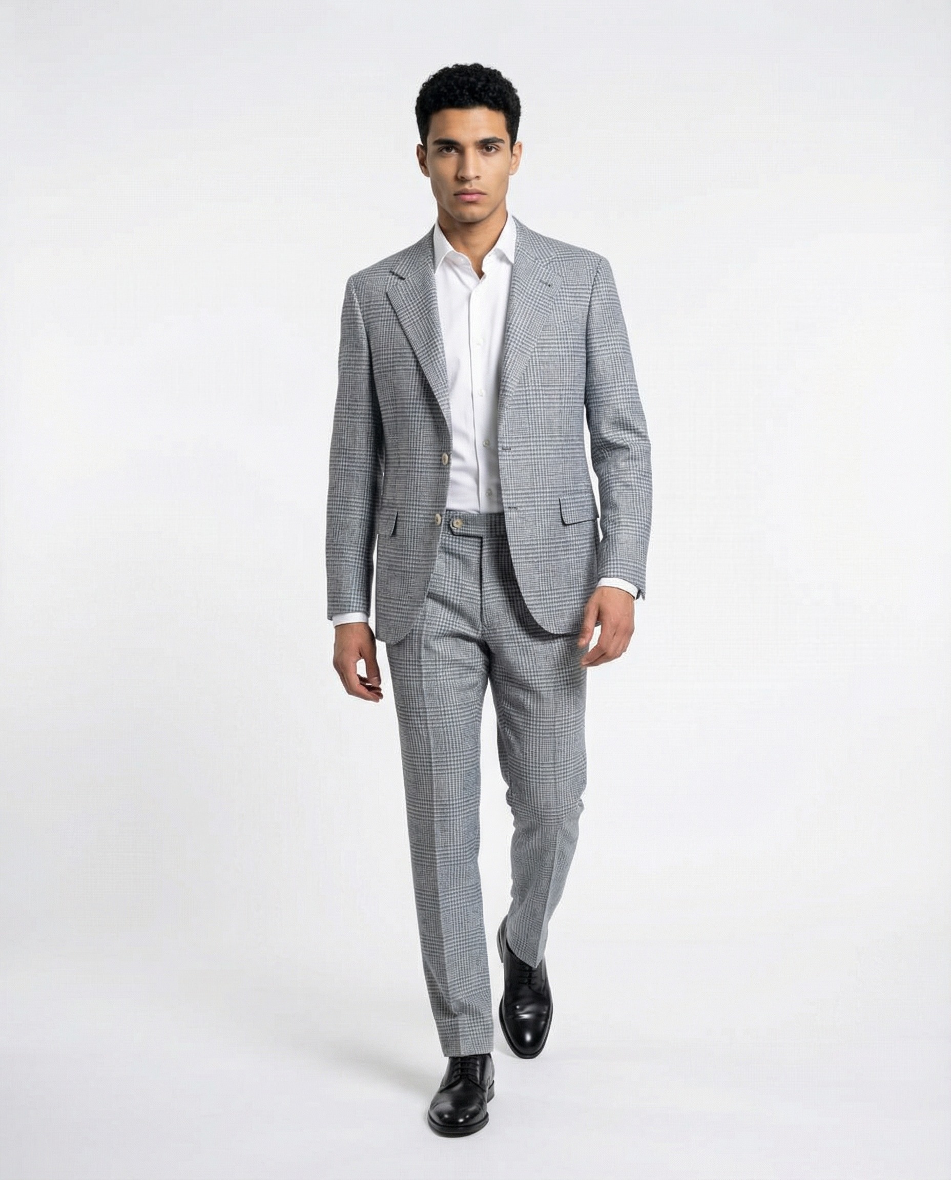 Light Blue Wool Two-Piece Suit