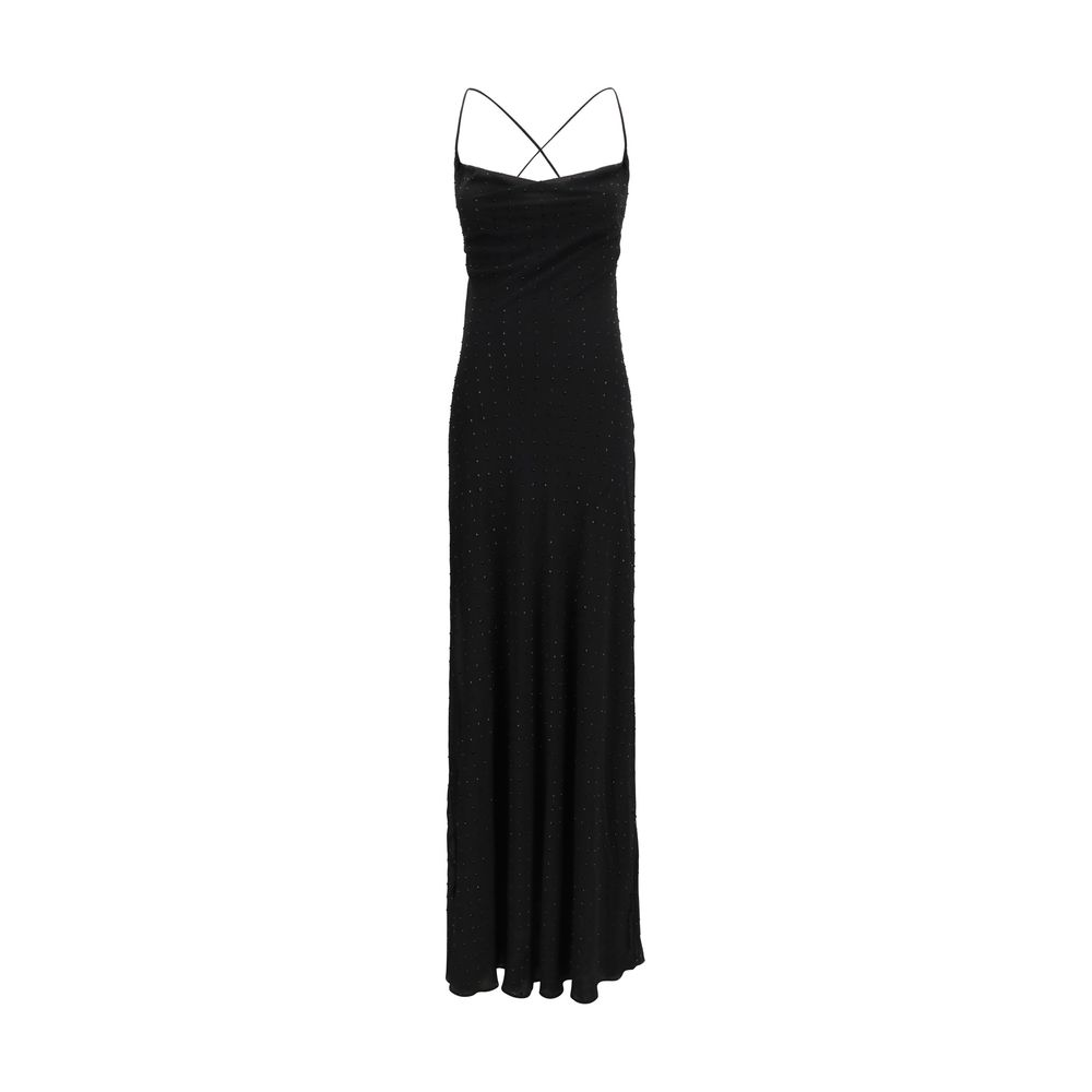 Black Polyester Casual Dress