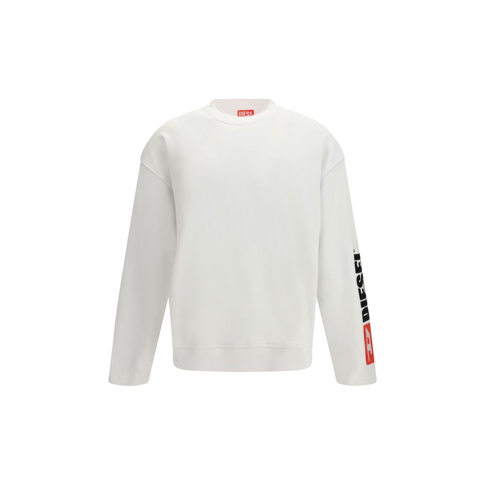 White Cotton Sweatshirt