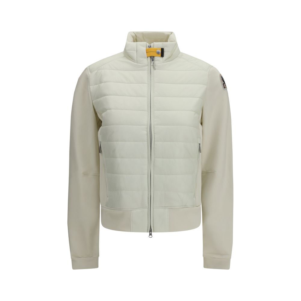 White Polyamide Bomber