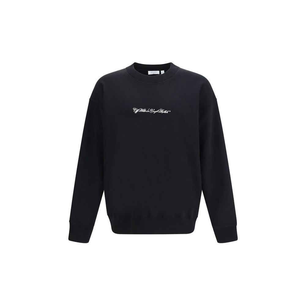 Black Cotton Sweatshirt