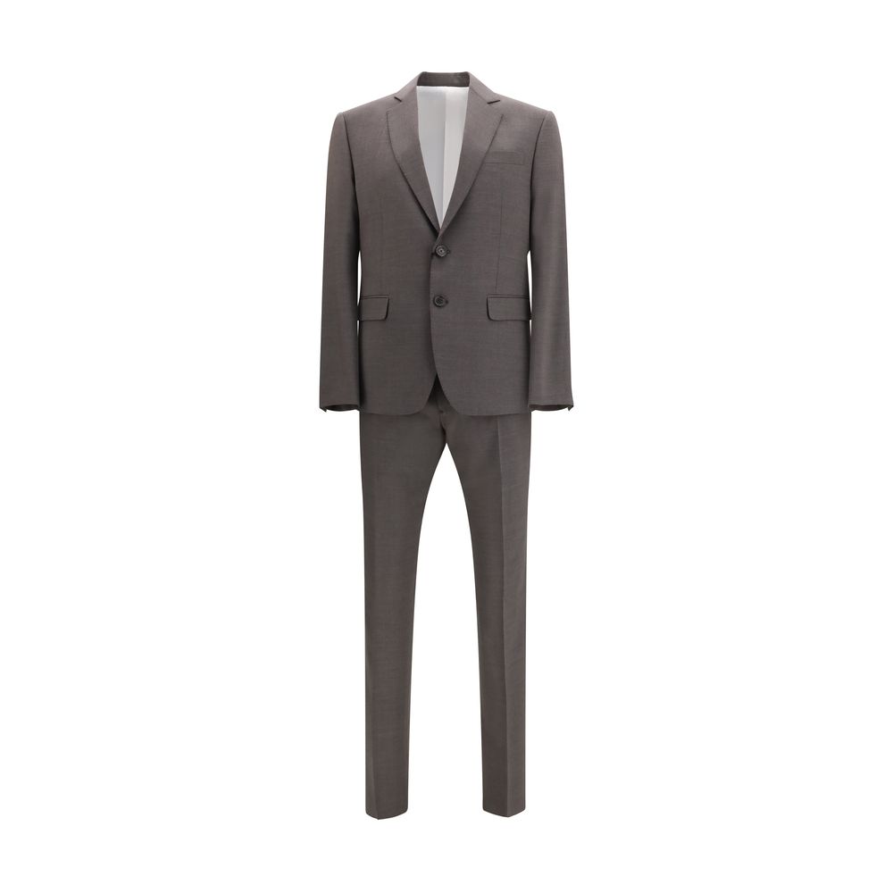 Gray Fleece Wool Two-Piece Suit