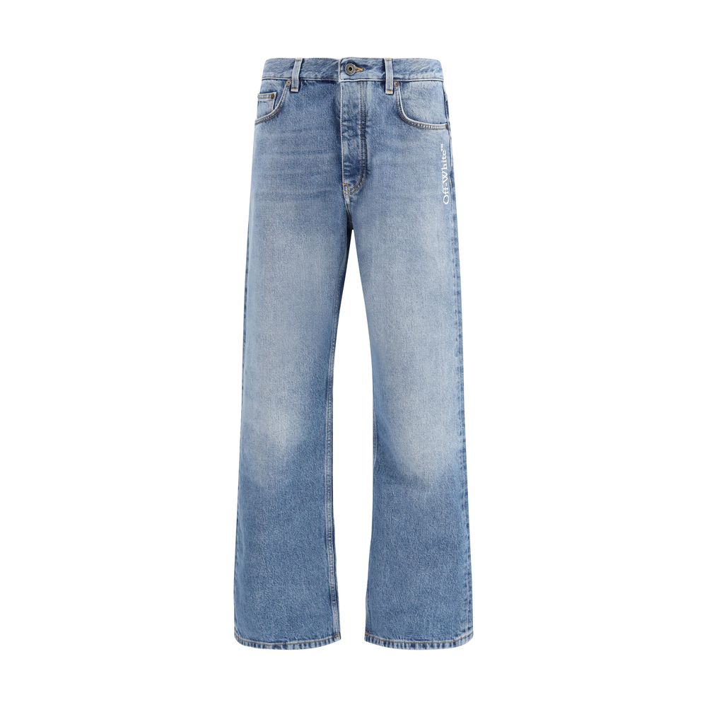 Blue Cotton Relaxed Fit Jeans