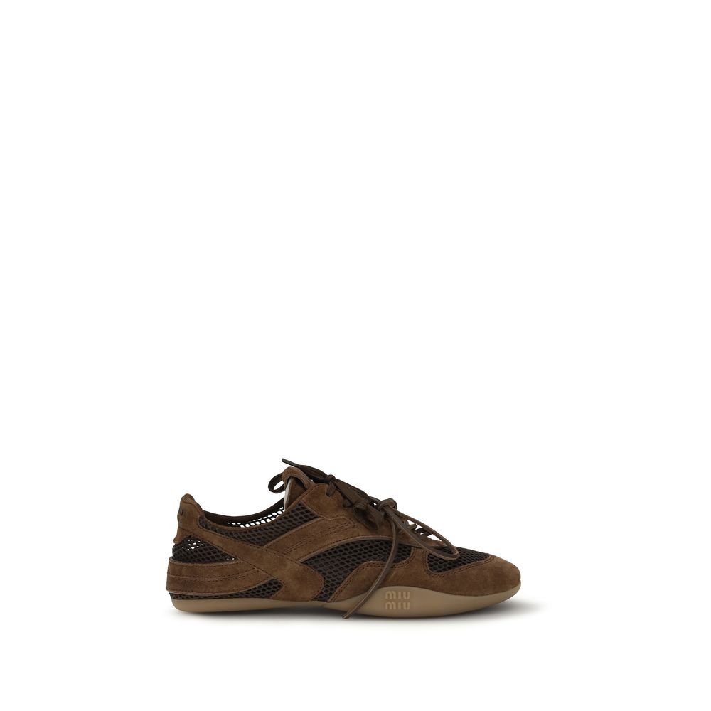 Brown Calf Leather Bos Taurus Athletic Sneakers