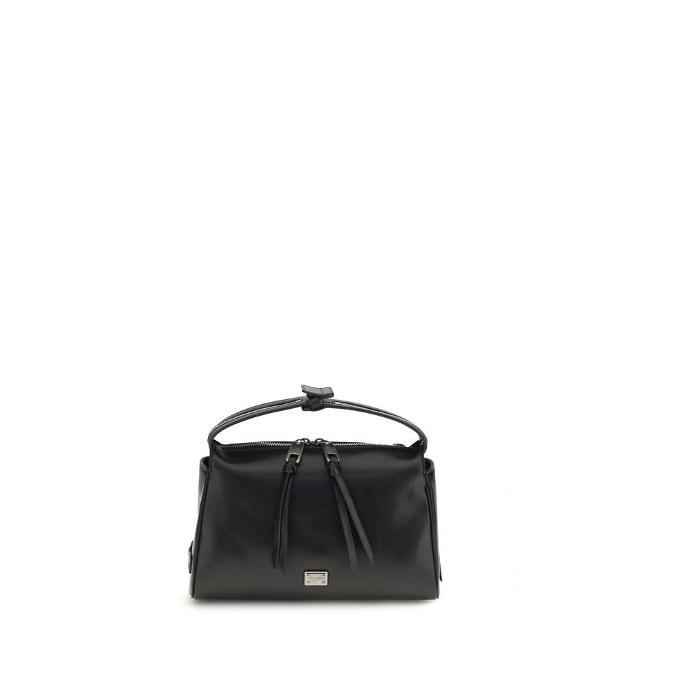 Black Calf Leather Bos Taurus Handbag