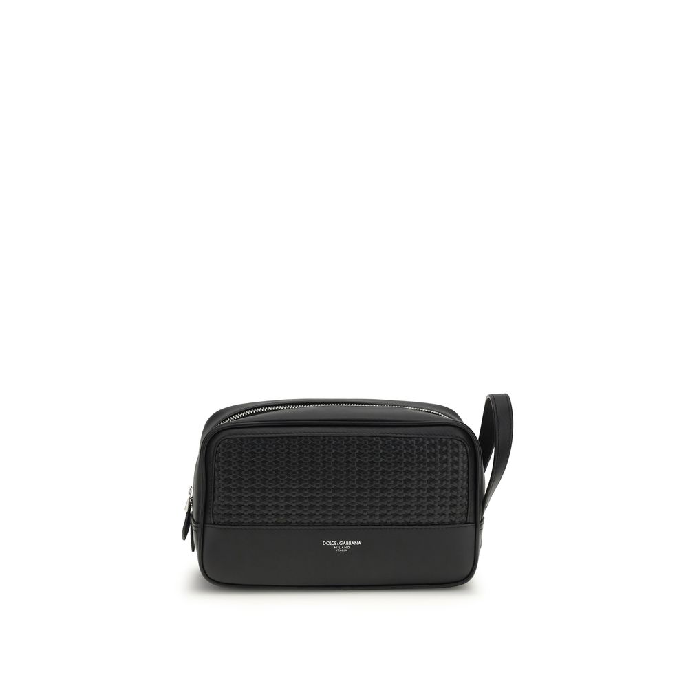 Dolce & Gabbana Black Calf Leather Bos Taurus Accessories - Men