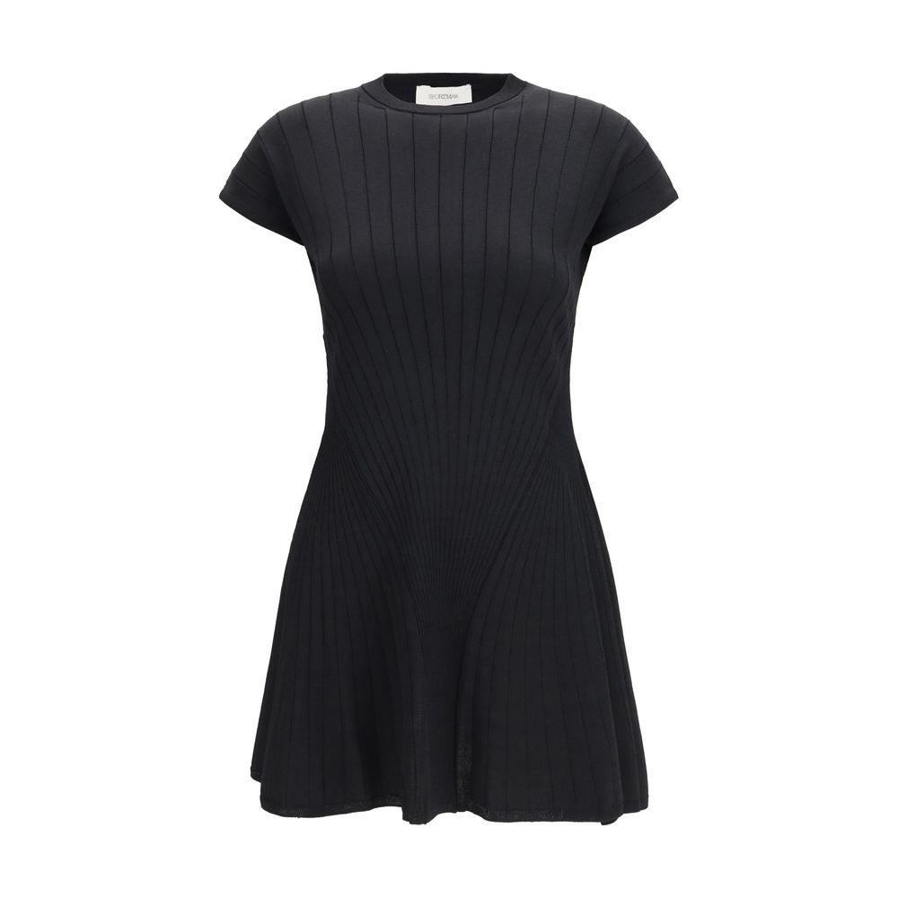 Black Viscose Casual Dress