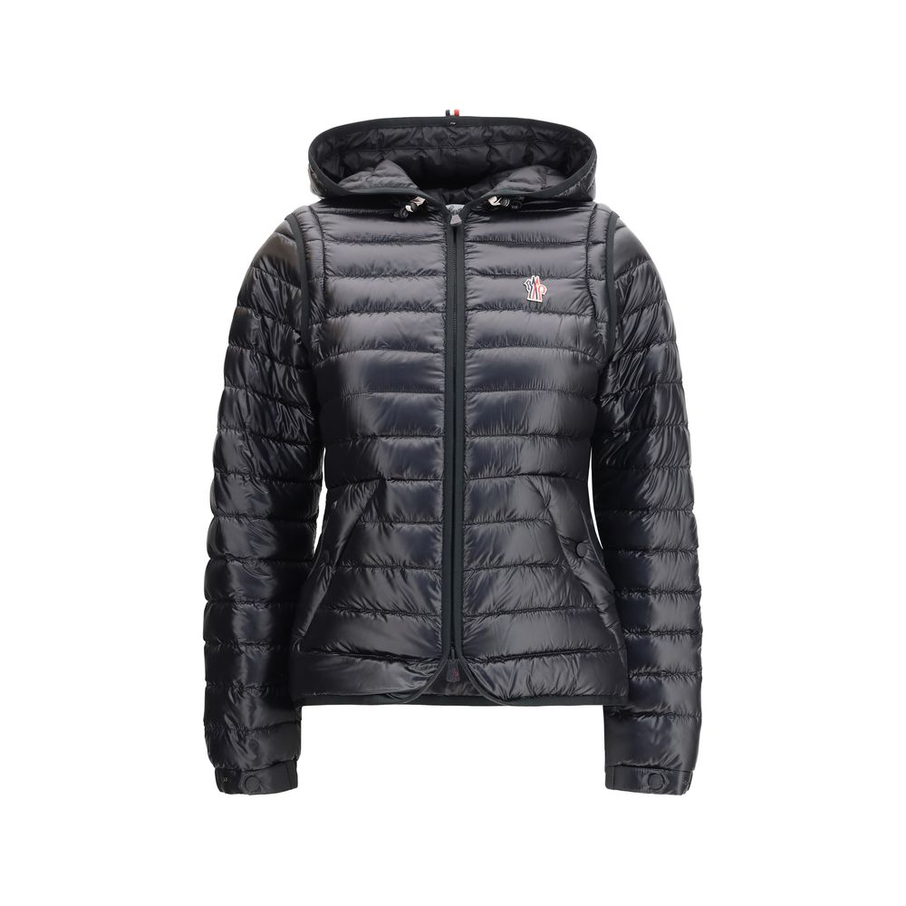Black Polyamide Full-Length Jacket
